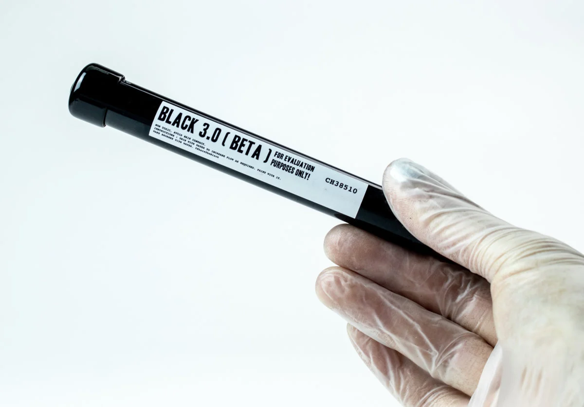 BLACK 3.0 BETA - evaluation batch - blackest black acrylic paint 20ml - Image 2