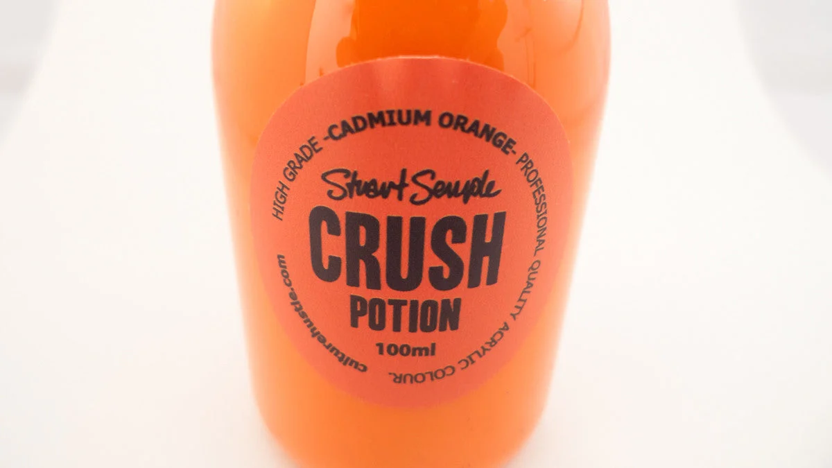CRUSH - cadmium orange, high grade professional acrylic paint, by Stuart Semple 100ml - Image 3