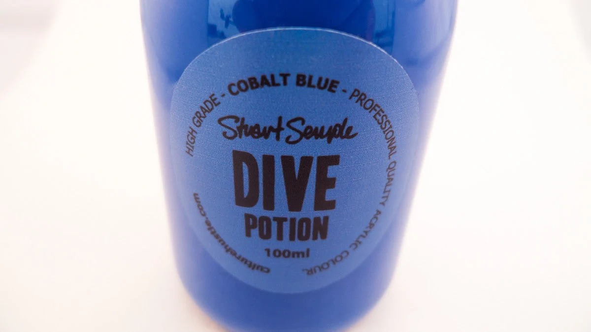 DIVE - cobalt blue, high grade professional acrylic paint, by Stuart Semple 100ml - Image 4