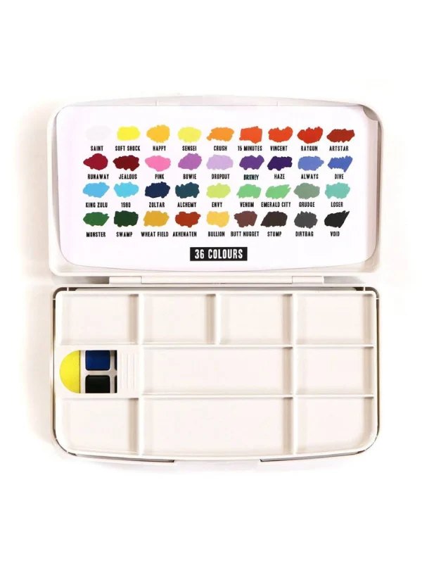 Palette - 36 professional quality watercolours - the world's colouriest water colours - Image 4