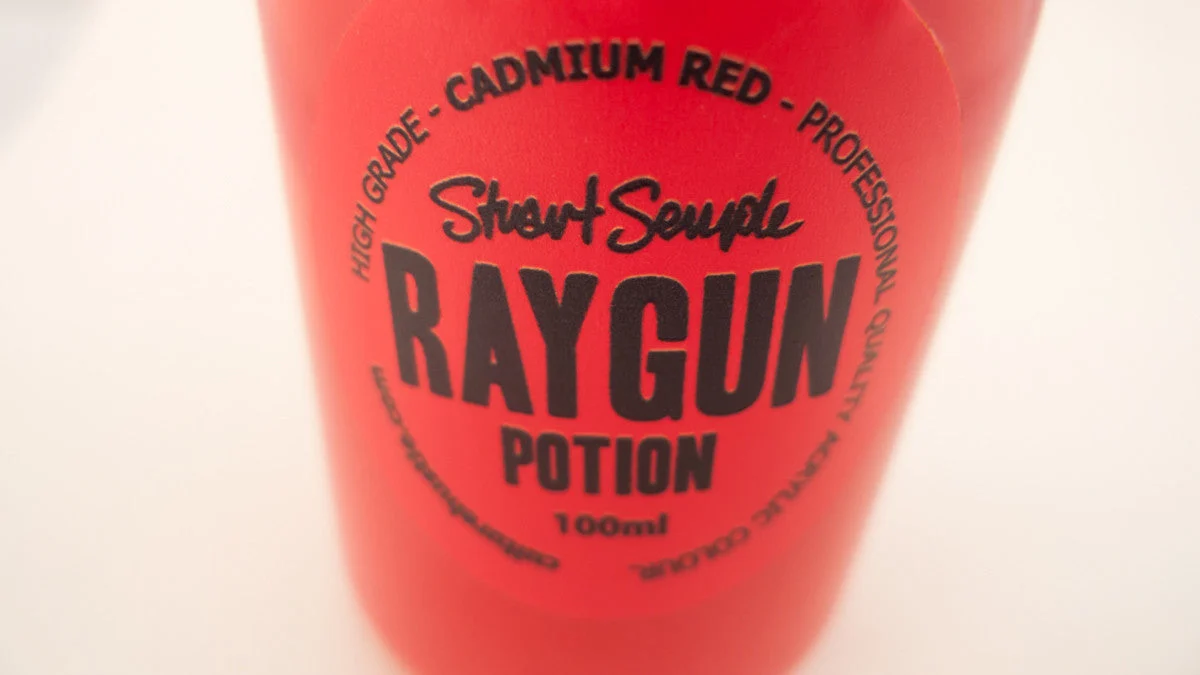 RAYGUN - cadmium red, high grade professional acrylic paint, by Stuart Semple 100ml - Image 2