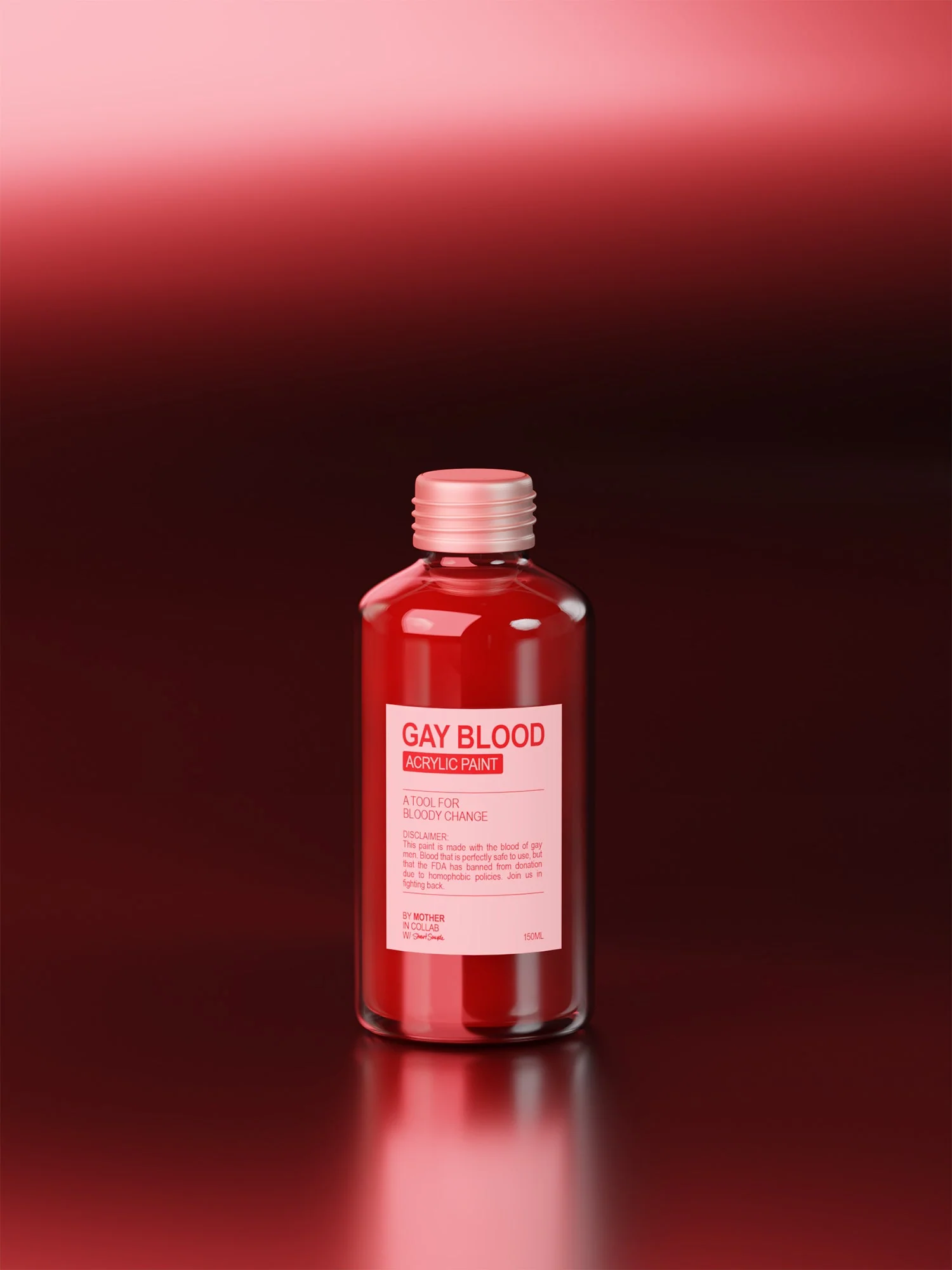 The Gay Blood Acrylic Paint